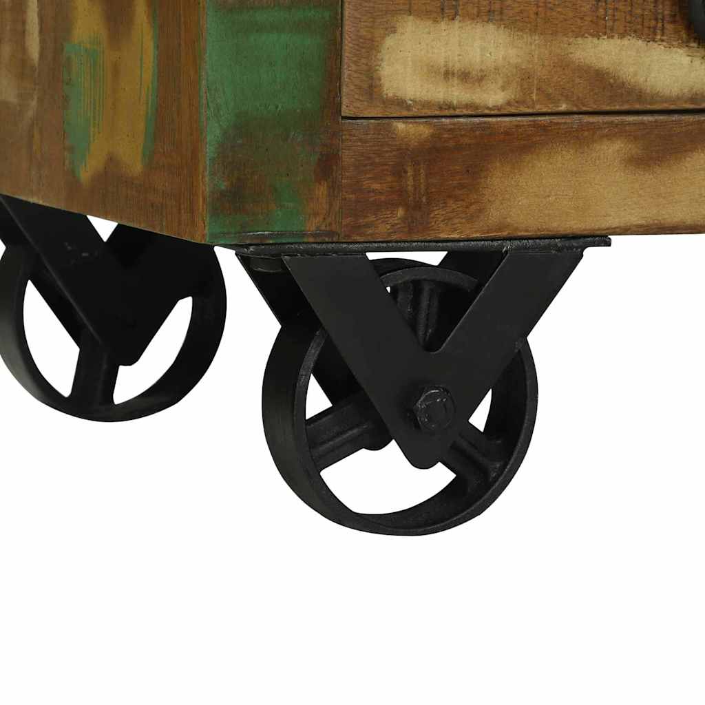 Buffet avec tiroir Marron 80 x 30 x 65 cm Bois Recyclé Solide - XIOS
