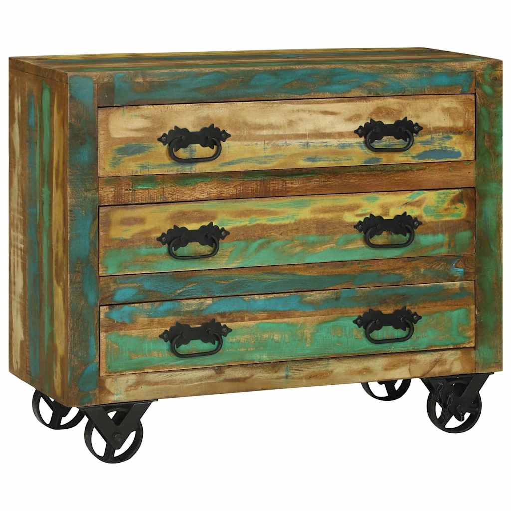 Buffet avec tiroir Marron 80 x 30 x 65 cm Bois Recyclé Solide - XIOS