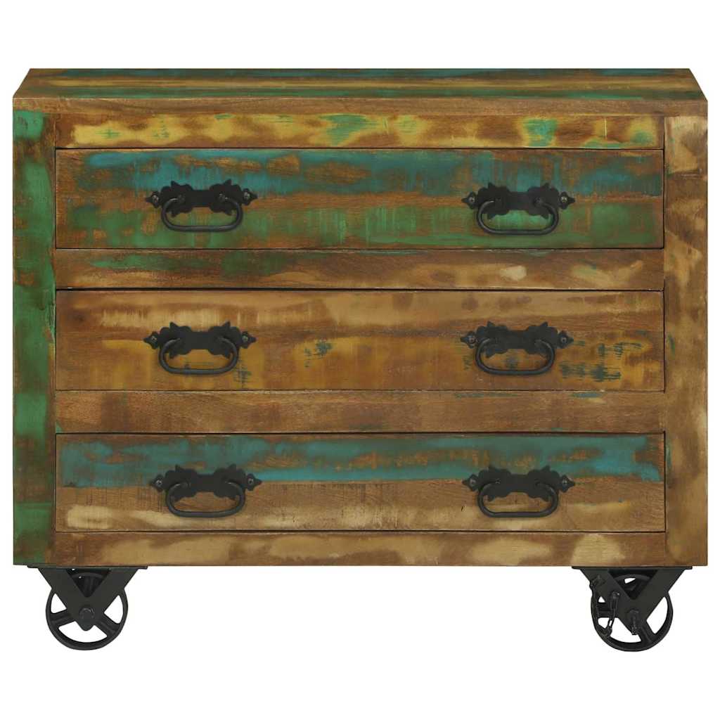 Buffet avec tiroir Marron 80 x 30 x 65 cm Bois Recyclé Solide - XIOS