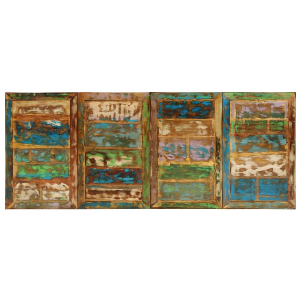 Table à manger 220x90x77 cm bois massif de récupération