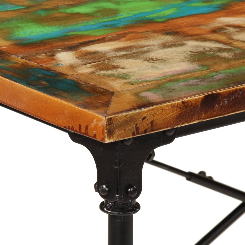 Table à manger 220x90x77 cm bois massif de récupération