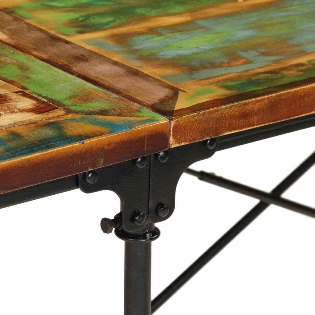 Table à manger 220x90x77 cm bois massif de récupération