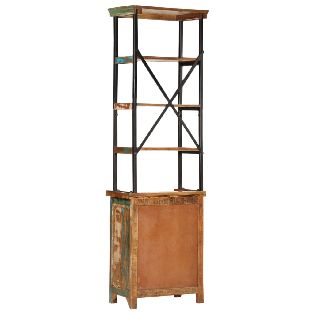Buffet 55x30x180 cm bois de récupération massif - XIOS