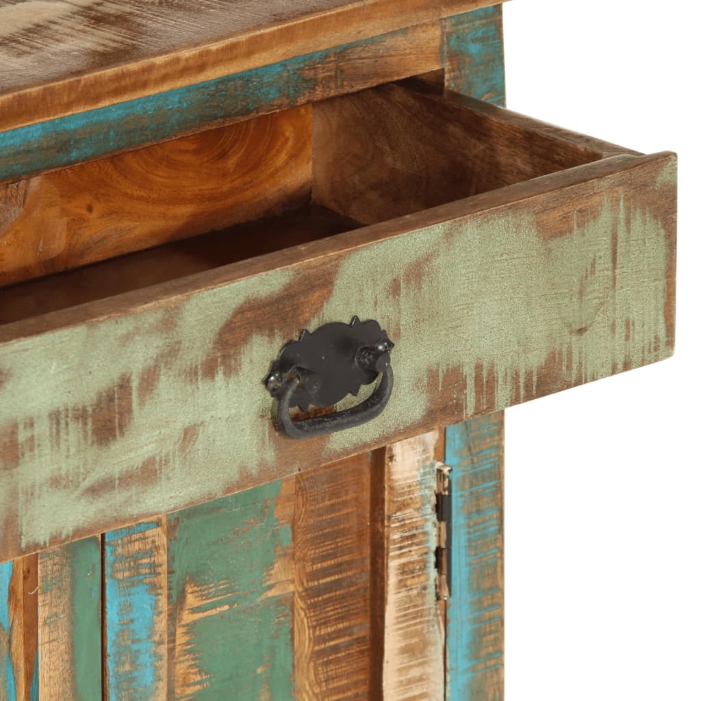 Buffet 55x30x180 cm bois de récupération massif - XIOS