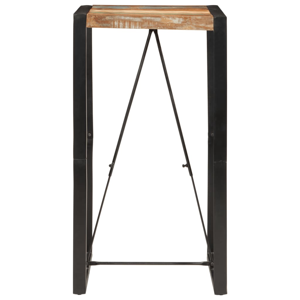 Table de bar 60x55x110 cm bois massif de récupération - XIOS