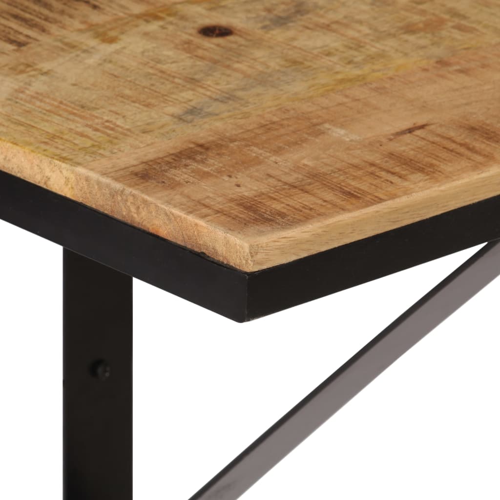 Étagère murale 40x30x32 cm bois massif de manguier et fer - XIOS