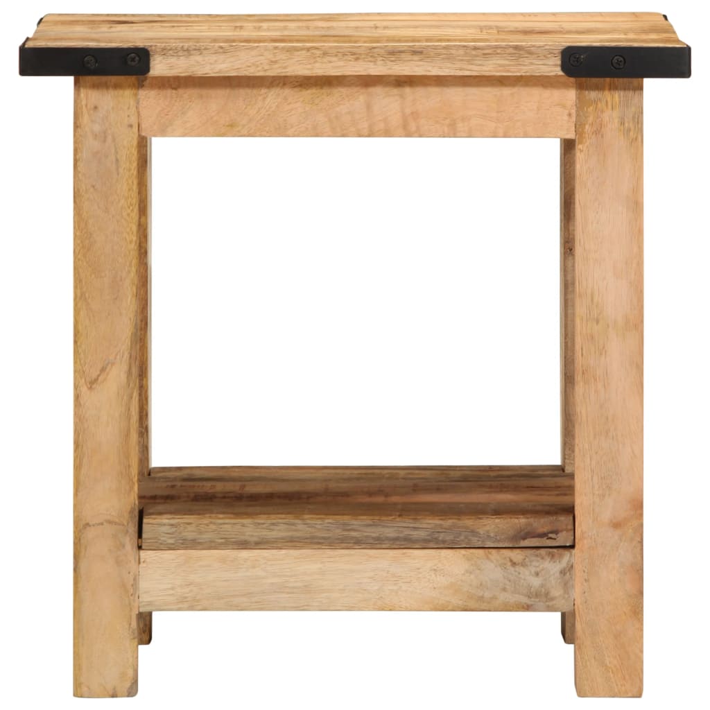 Table d'appoint 40x30x40 cm bois massif de manguier brut - XIOS