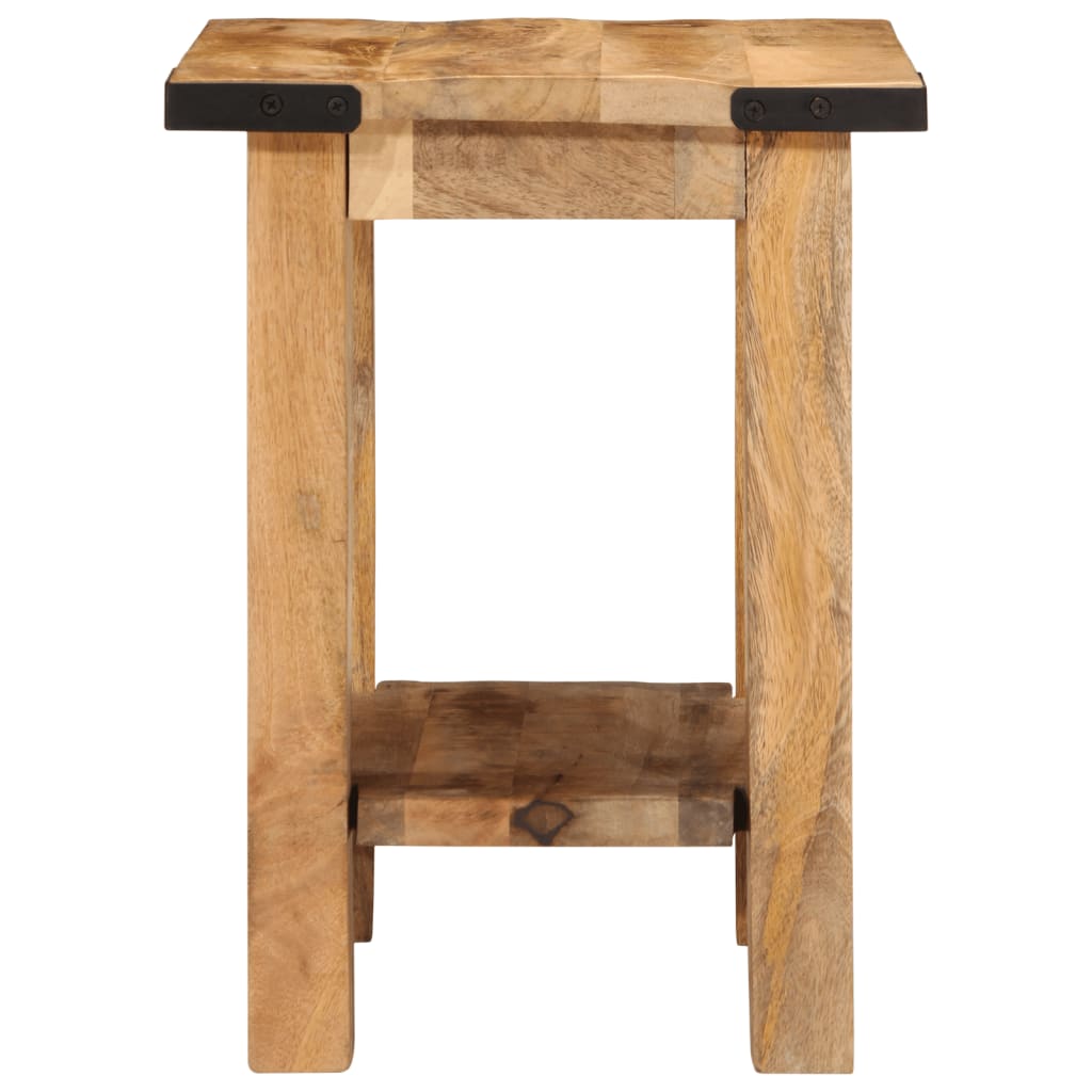 Table d'appoint 40x30x40 cm bois massif de manguier brut - XIOS