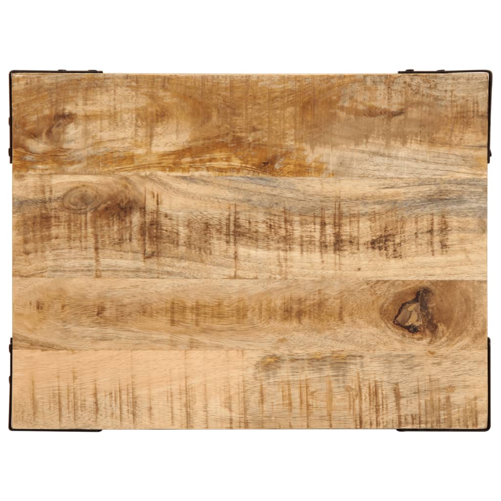 Table d'appoint 40x30x40 cm bois massif de manguier brut - XIOS