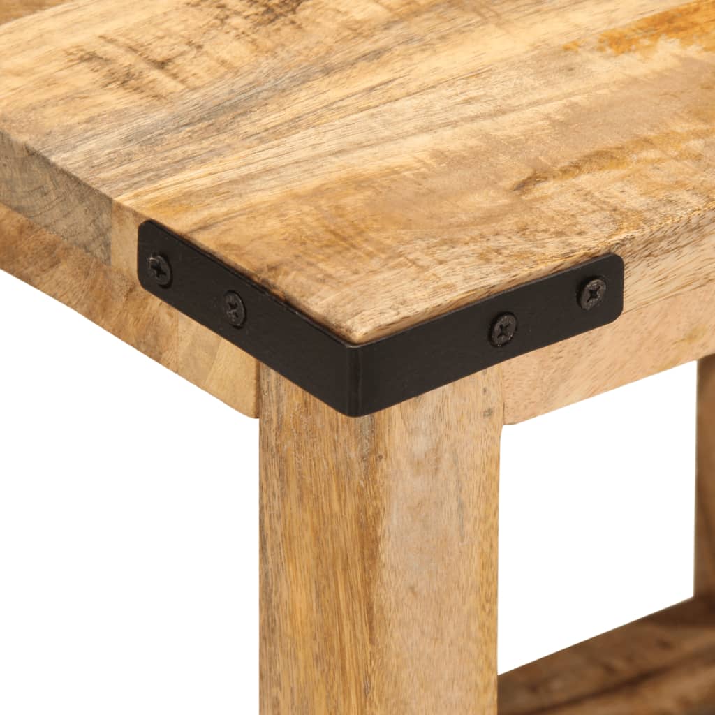 Table d'appoint 40x30x40 cm bois massif de manguier brut - XIOS