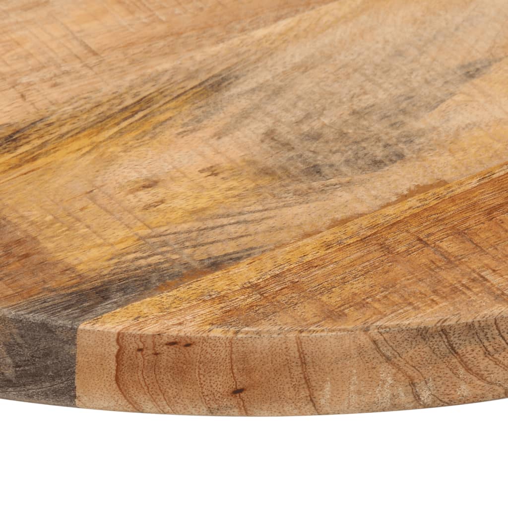Dessus de table Ø 60x3,8 cm rond bois massif de manguier brut - XIOS