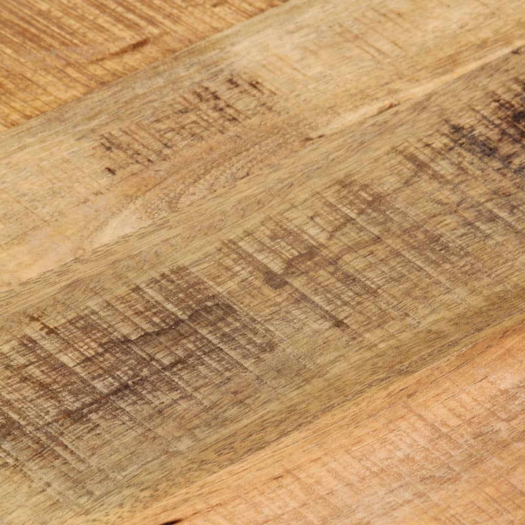 Dessus de table Ø 60x3,8 cm rond bois massif de manguier brut - XIOS