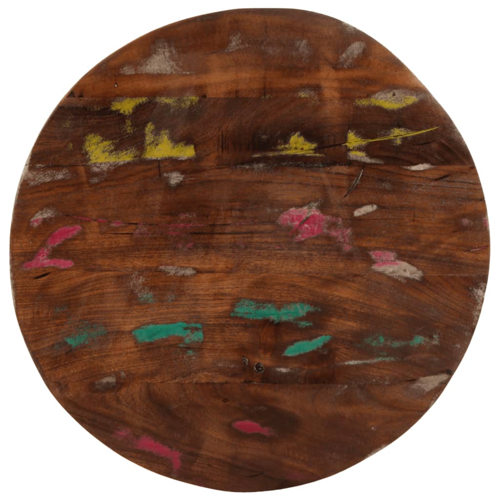 Dessus de table Ø 60x3,8 cm rond bois massif de récupération - XIOS