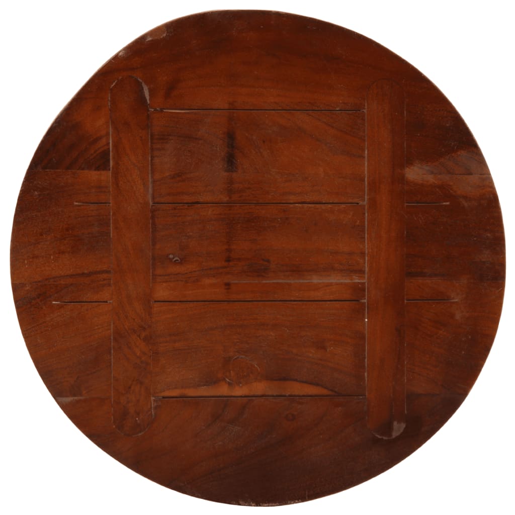 Dessus de table Ø 60x3,8 cm rond bois massif de récupération - XIOS