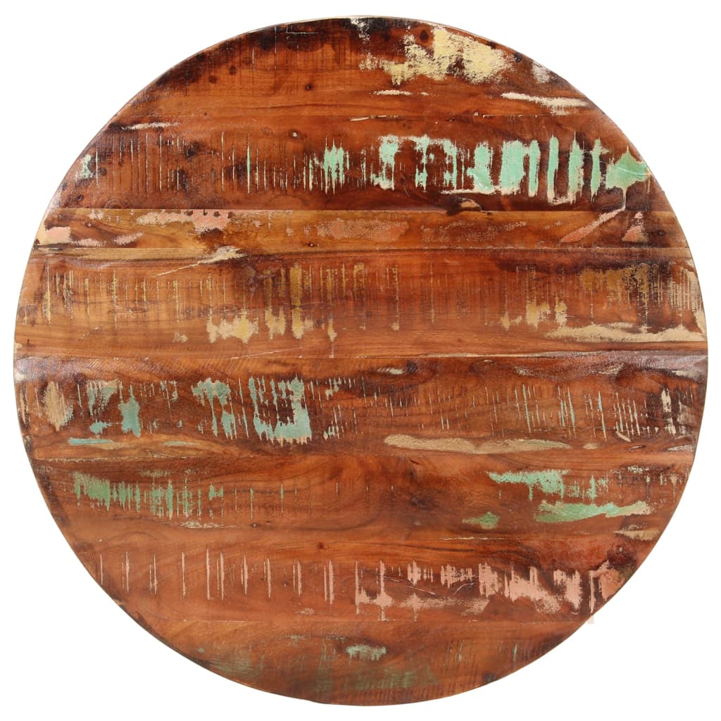 Dessus de table Ø 70x2,5 cm rond bois massif de récupération - XIOS