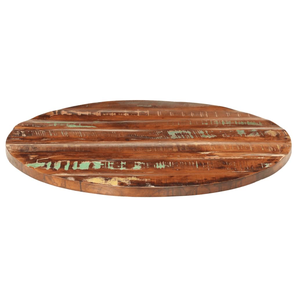 Dessus de table Ø 70x2,5 cm rond bois massif de récupération - XIOS