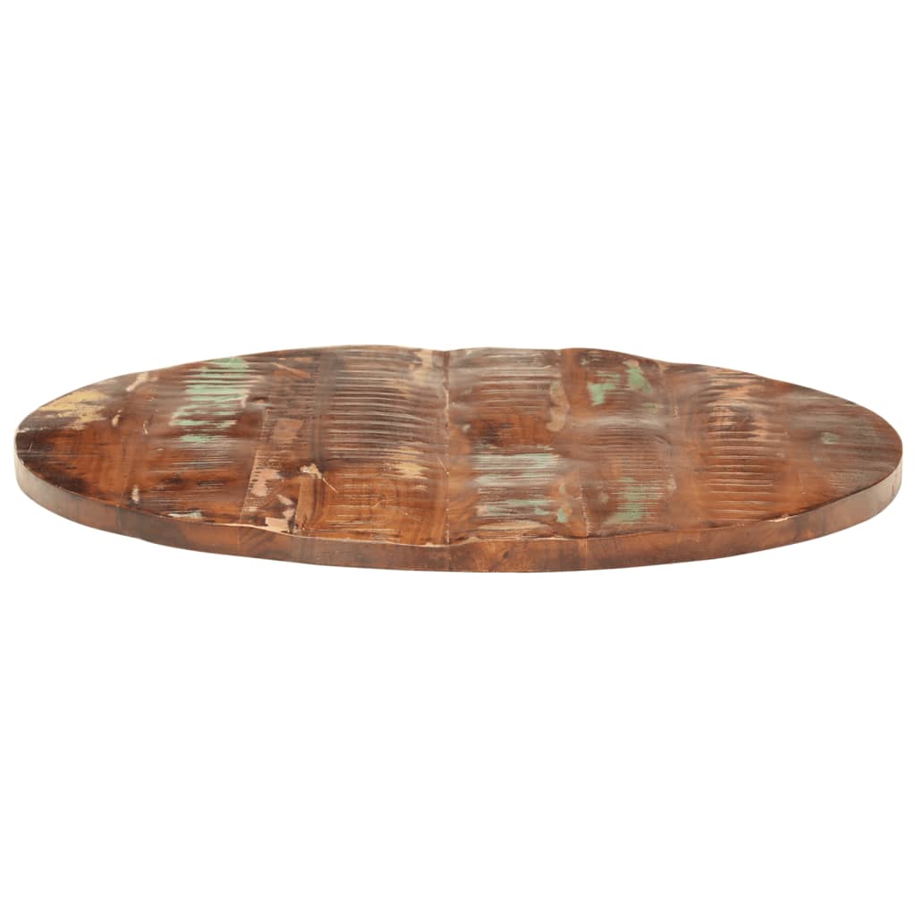 Dessus de table Ø 70x2,5 cm rond bois massif de récupération - XIOS