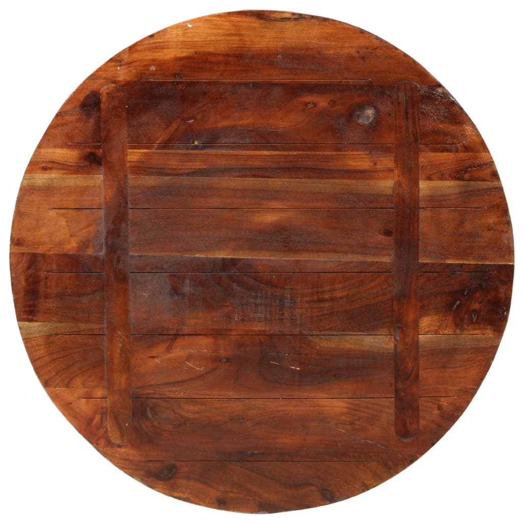 Dessus de table Ø 80x1,5 cm rond bois massif de récupération - XIOS