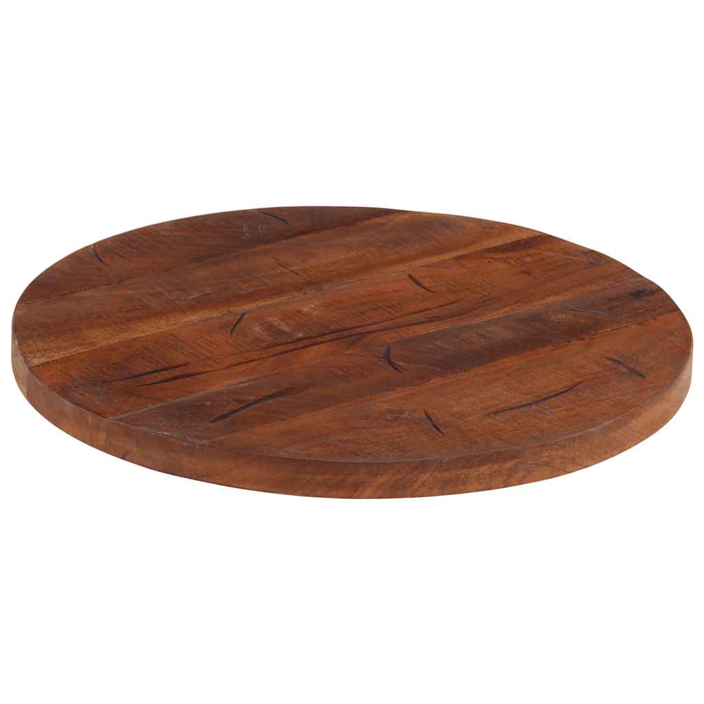 Dessus de table Ø 40x2,5 cm rond bois massif de récupération - XIOS