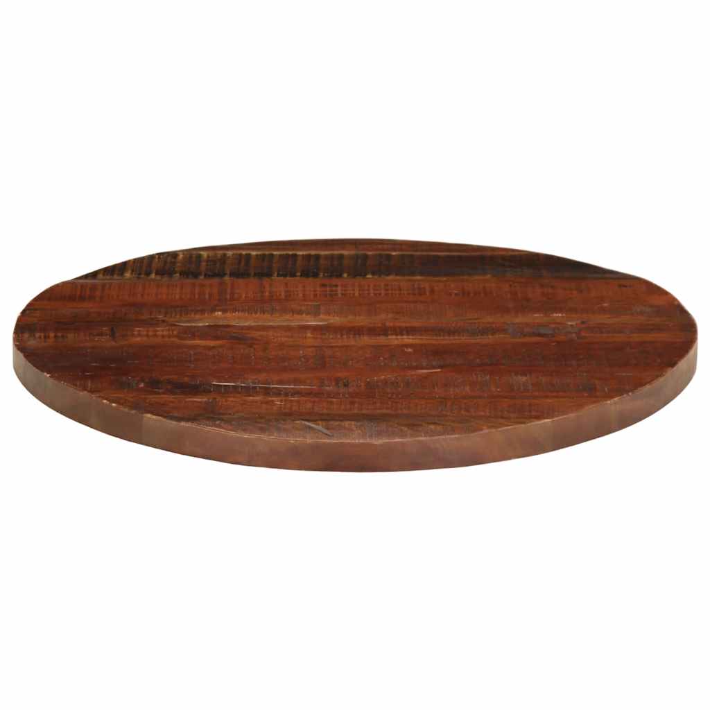 Dessus de table Ø 90x3,8 cm rond bois massif de récupération - XIOS