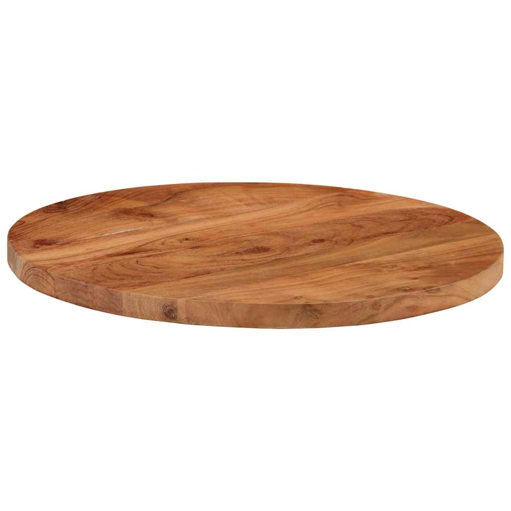 Dessus de table Ø40x2,5 cm rond bois massif d'acacia - XIOS