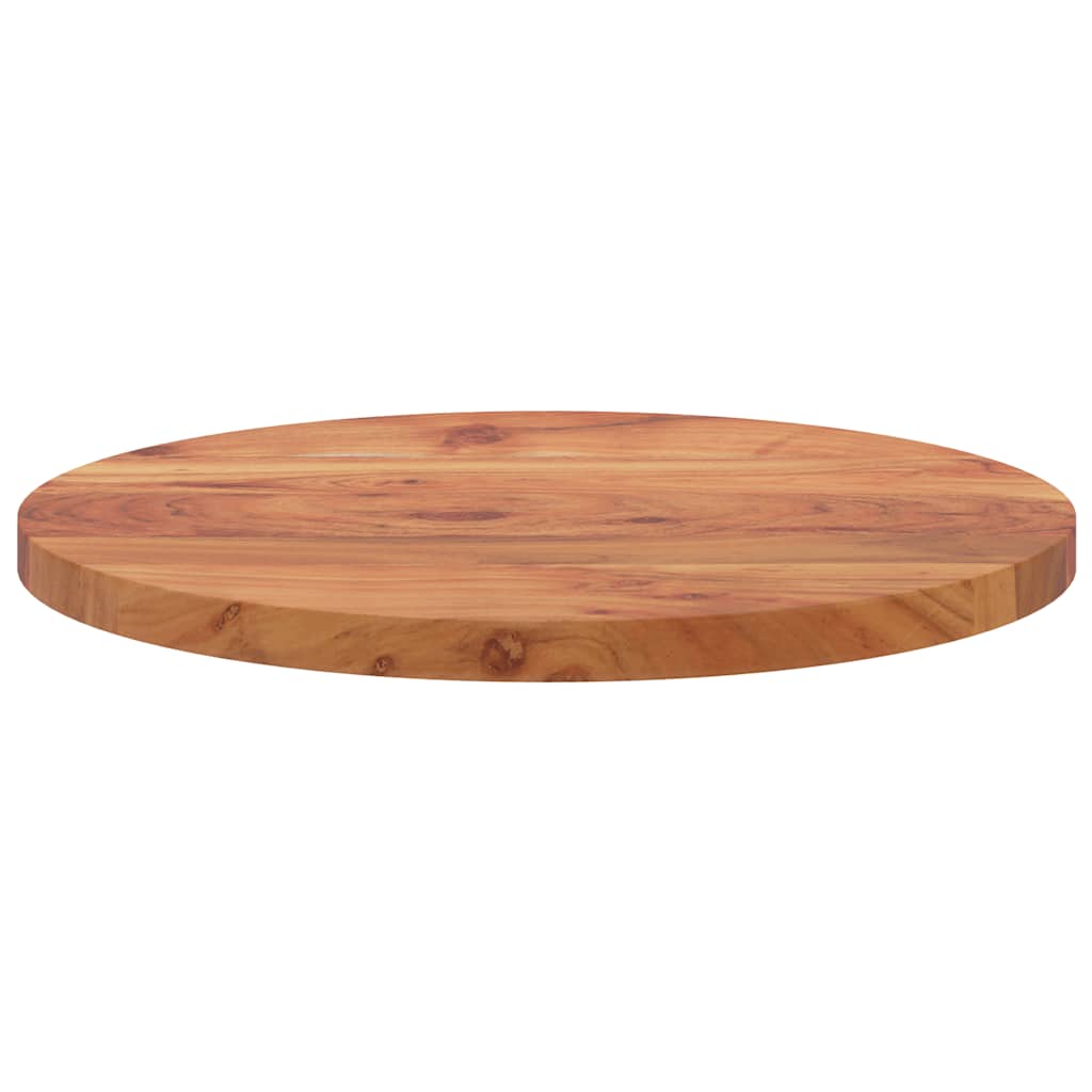Dessus de table Ø40x2,5 cm rond bois massif d'acacia - XIOS
