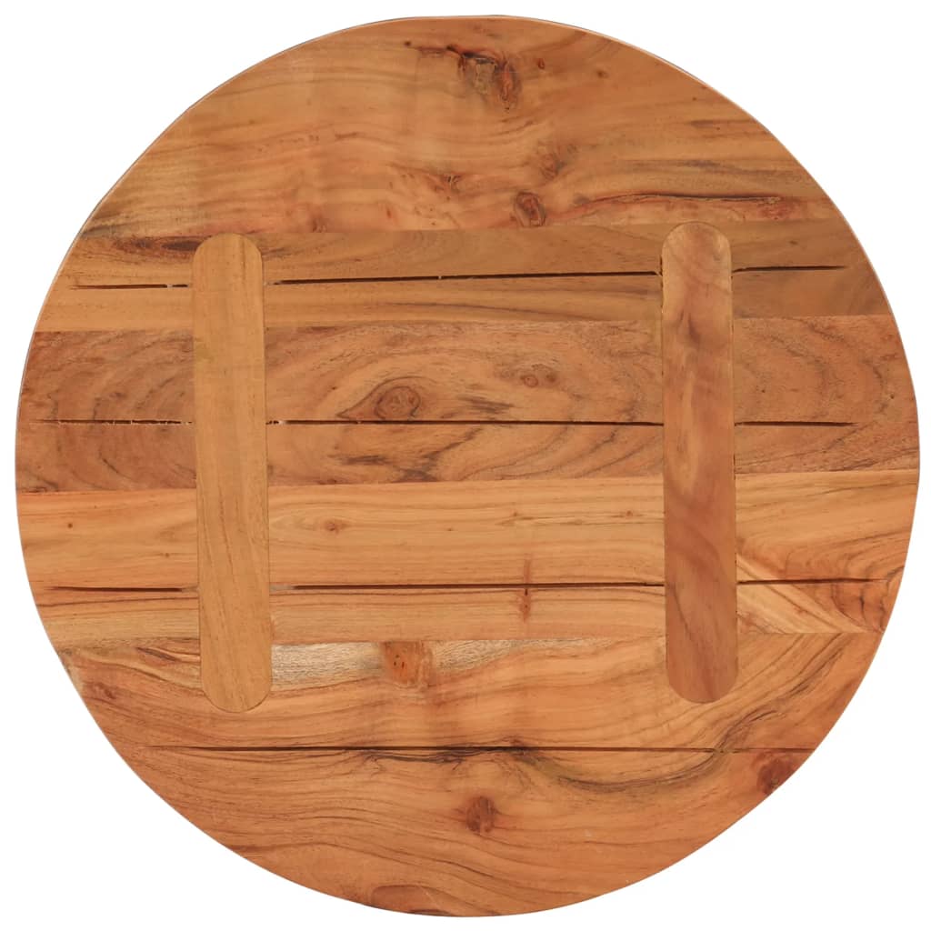 Dessus de table Ø50x3,8 cm rond bois massif d'acacia - XIOS