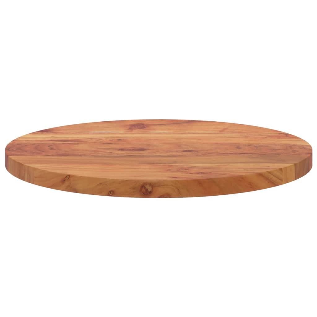 Dessus de table Ø60x3,8 cm rond bois massif d'acacia - XIOS