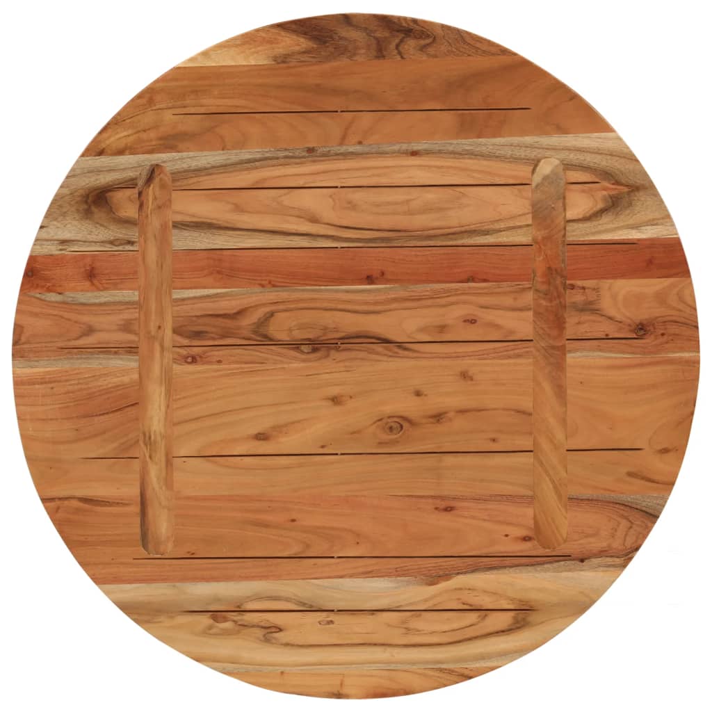 Dessus de table Ø70x3,8 cm rond bois massif d'acacia - XIOS