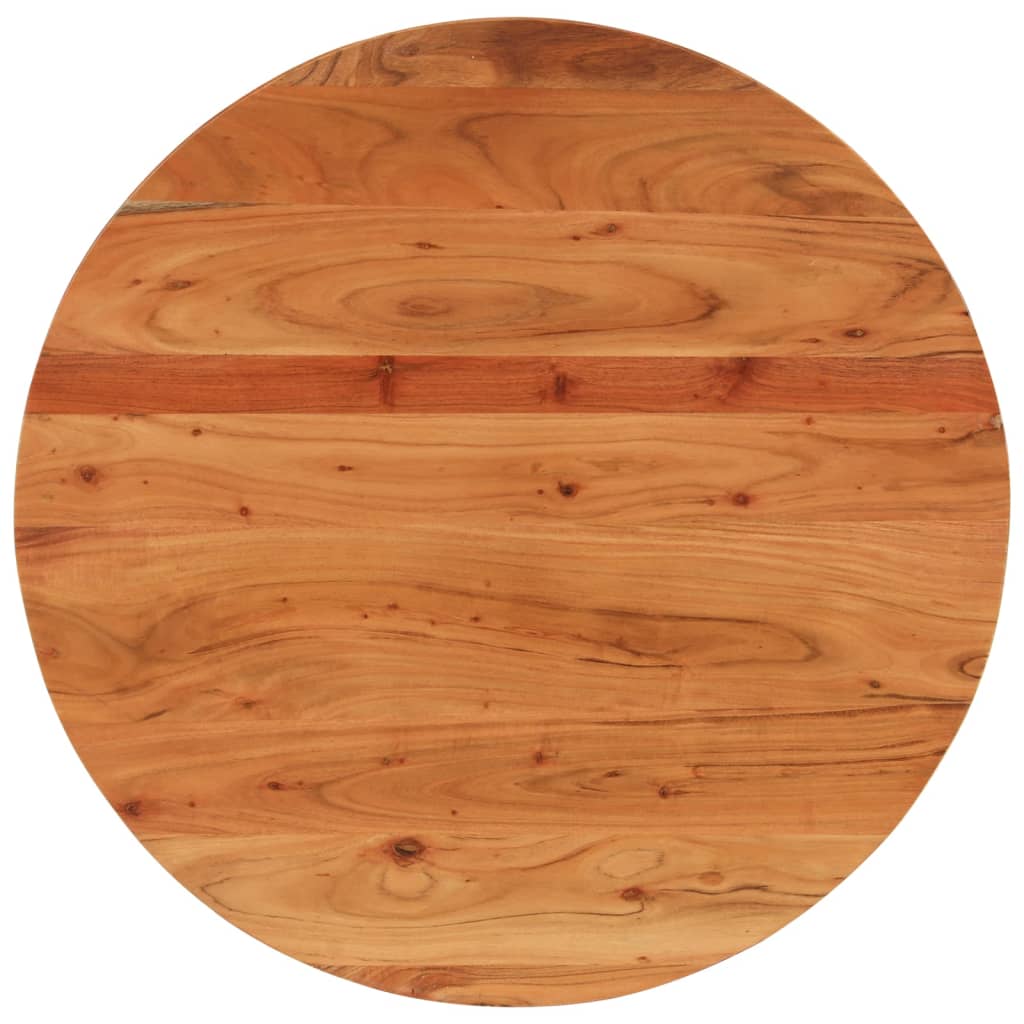 Dessus de table Ø80x2,5 cm rond bois massif d'acacia - XIOS