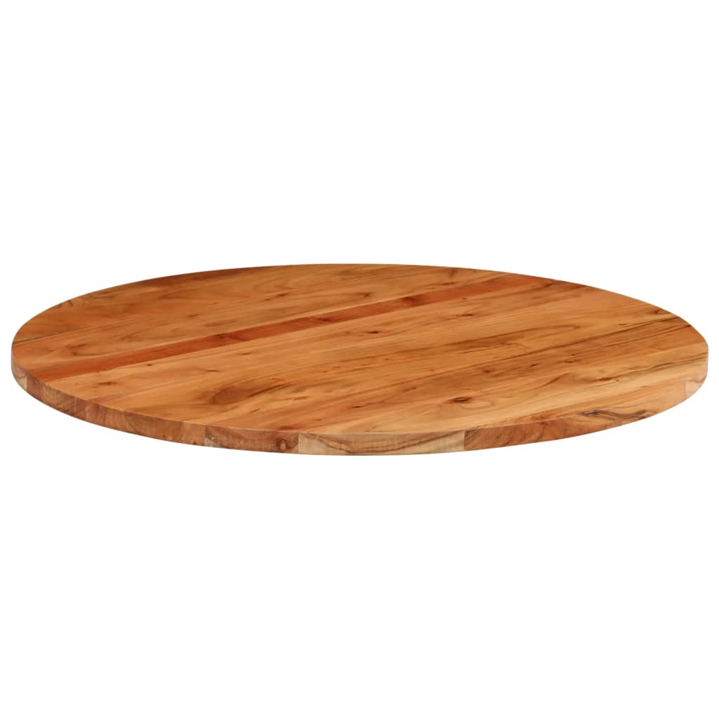 Dessus de table Ø80x2,5 cm rond bois massif d'acacia - XIOS