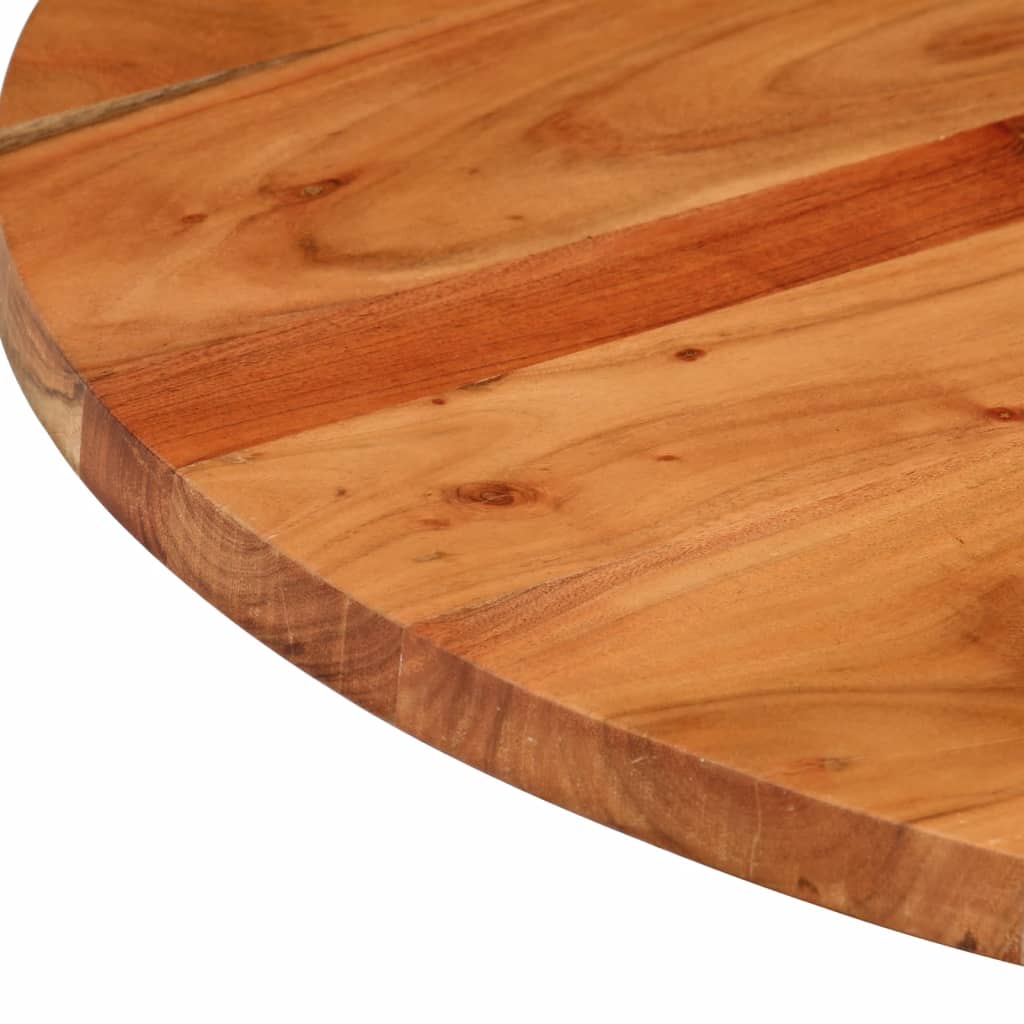 Dessus de table Ø90x2,5 cm rond bois massif d'acacia - XIOS