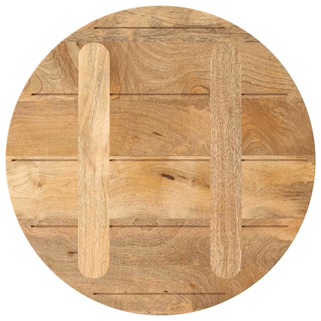 Dessus de table Ø 40x2,5 cm rond bois de manguier massif