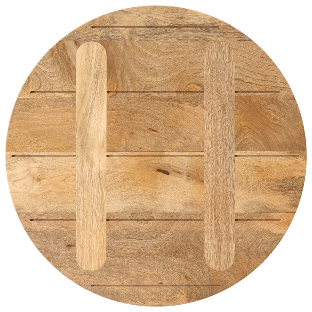 Dessus de table Ø 40x3,8 cm rond bois de manguier massif - XIOS