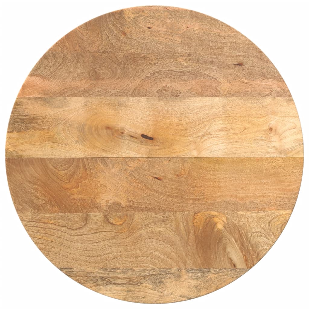 Dessus de table Ø 50x2,5 cm rond bois de manguier massif - XIOS