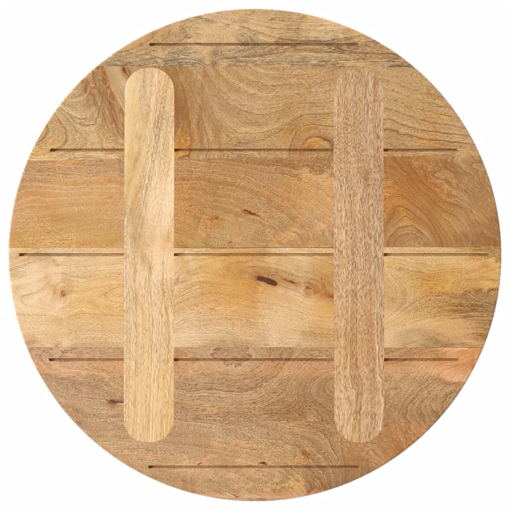 Dessus de table Ø 50x3,8 cm rond bois de manguier massif - XIOS