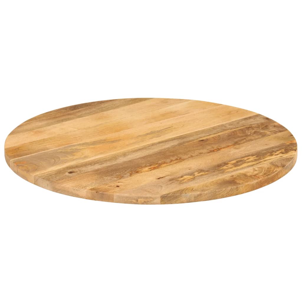 Dessus de table Ø 70x3,8 cm rond bois de manguier massif - XIOS