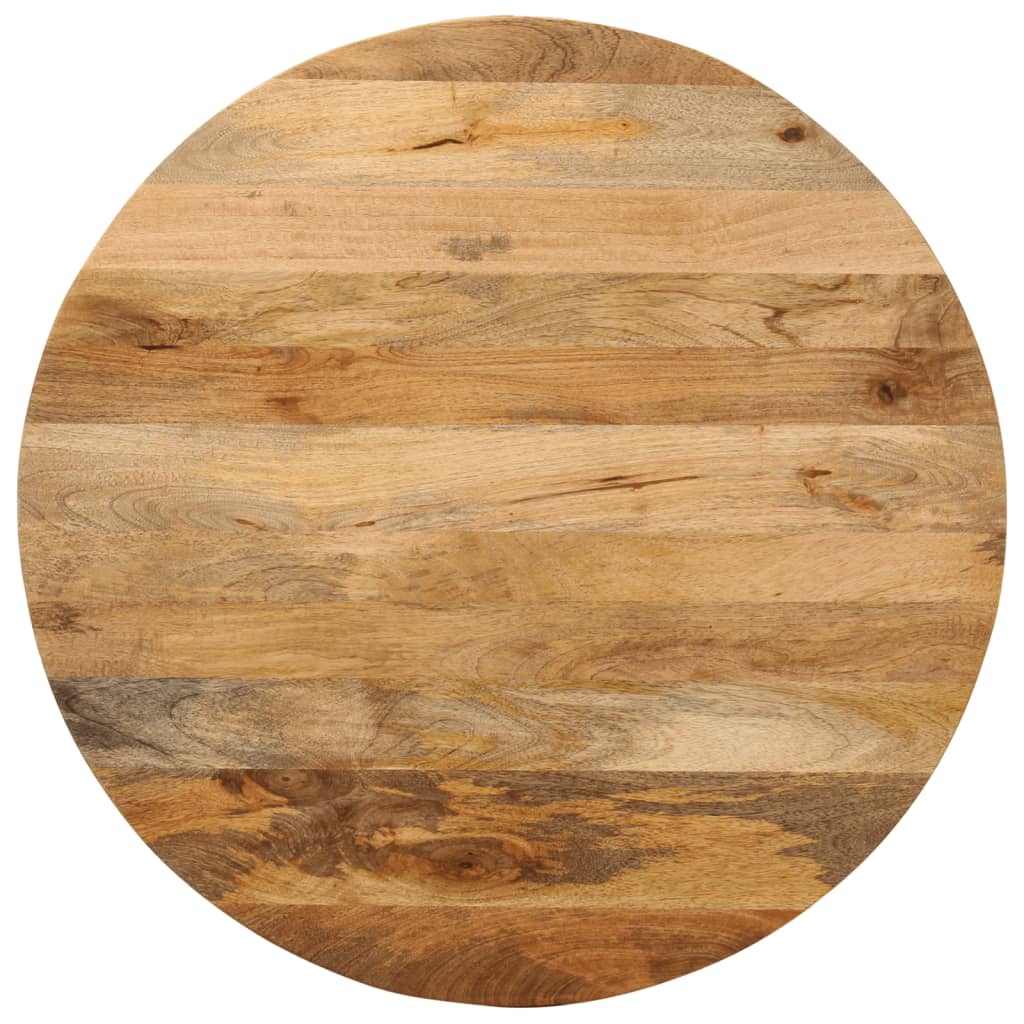 Dessus de table Ø 80x3,8 cm rond bois de manguier massif