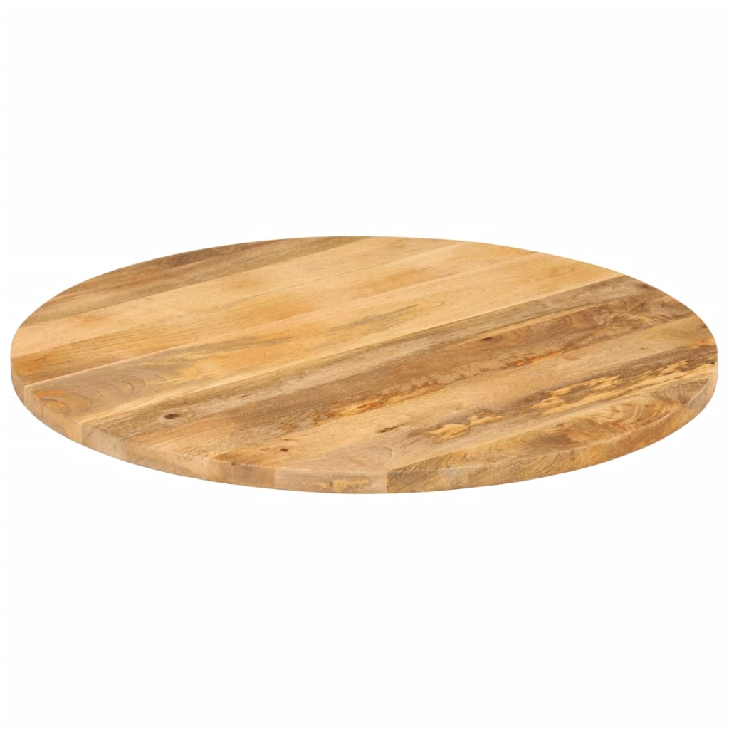Dessus de table Ø 80x3,8 cm rond bois de manguier massif - XIOS