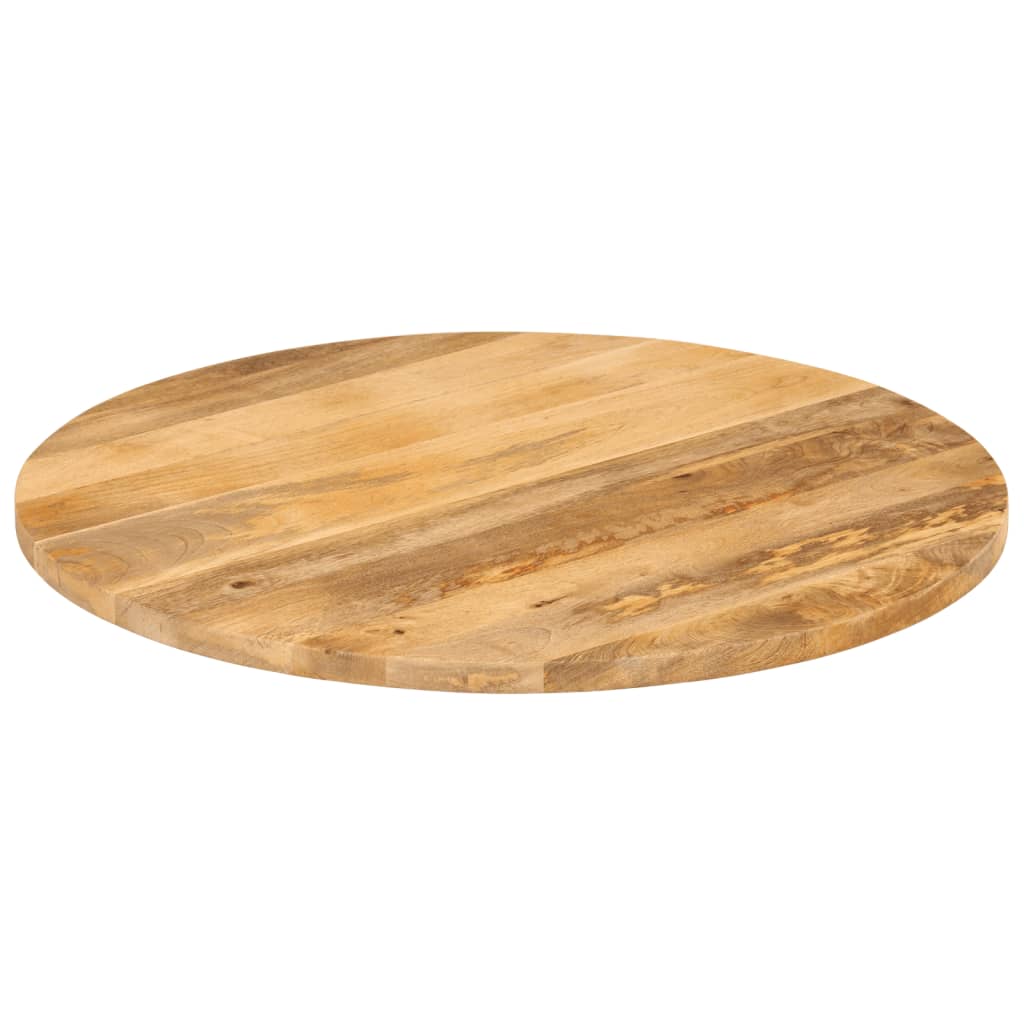 Dessus de table Ø 90x3,8 cm rond bois de manguier massif
