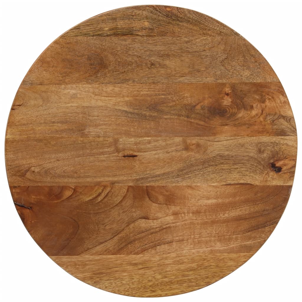 Dessus de table Ø 40x3,8 cm rond bois de manguier massif