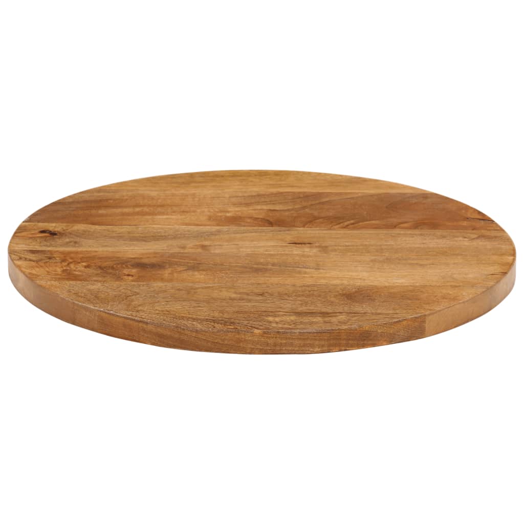 Dessus de table Ø 40x3,8 cm rond bois de manguier massif - XIOS