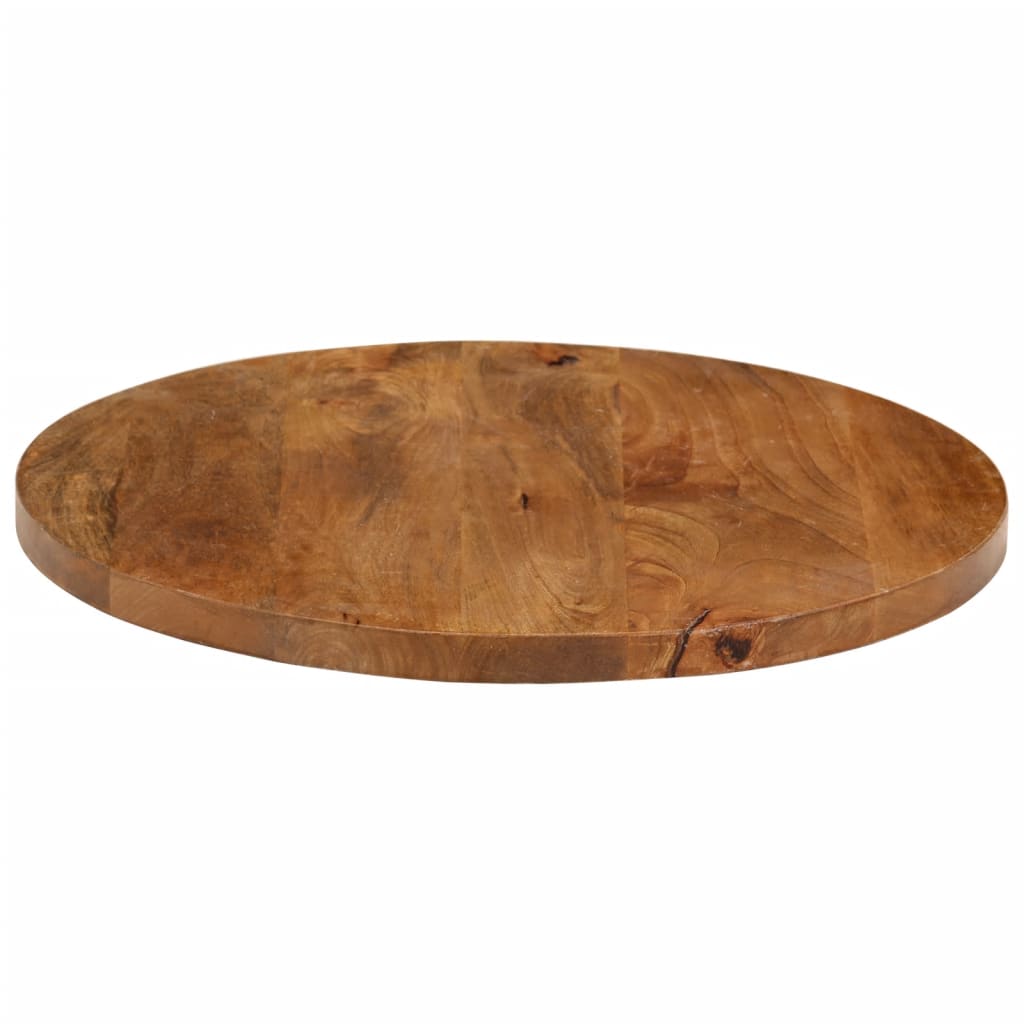 Dessus de table Ø 40x3,8 cm rond bois de manguier massif - XIOS