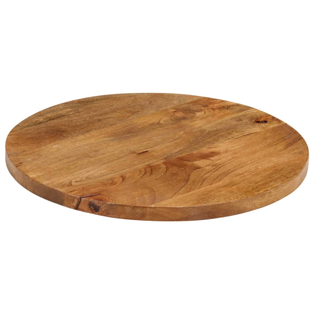 Dessus de table Ø 50x2,5 cm rond bois de manguier massif - XIOS