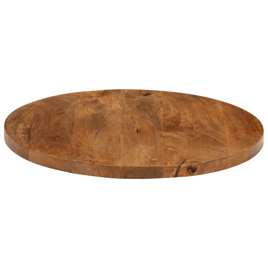 Dessus de table Ø 50x3,8 cm rond bois de manguier massif - XIOS