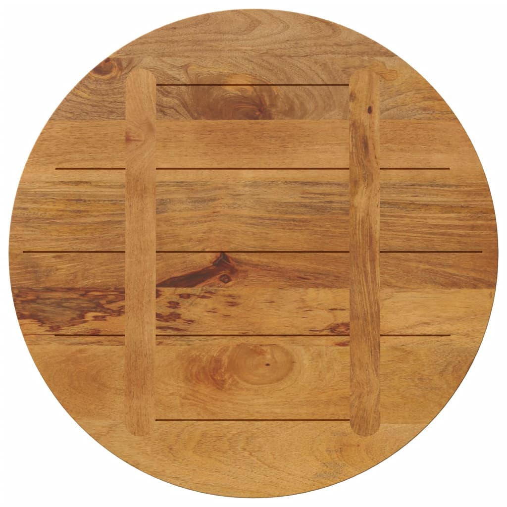 Dessus de table Ø 80x3,8 cm rond bois de manguier massif - XIOS