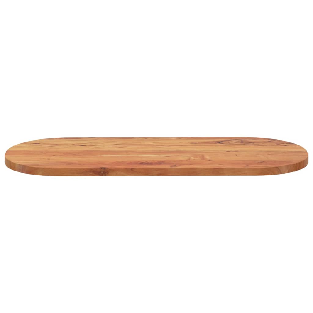 Dessus de table 140x60x2,5 cm ovale bois massif d'acacia - XIOS