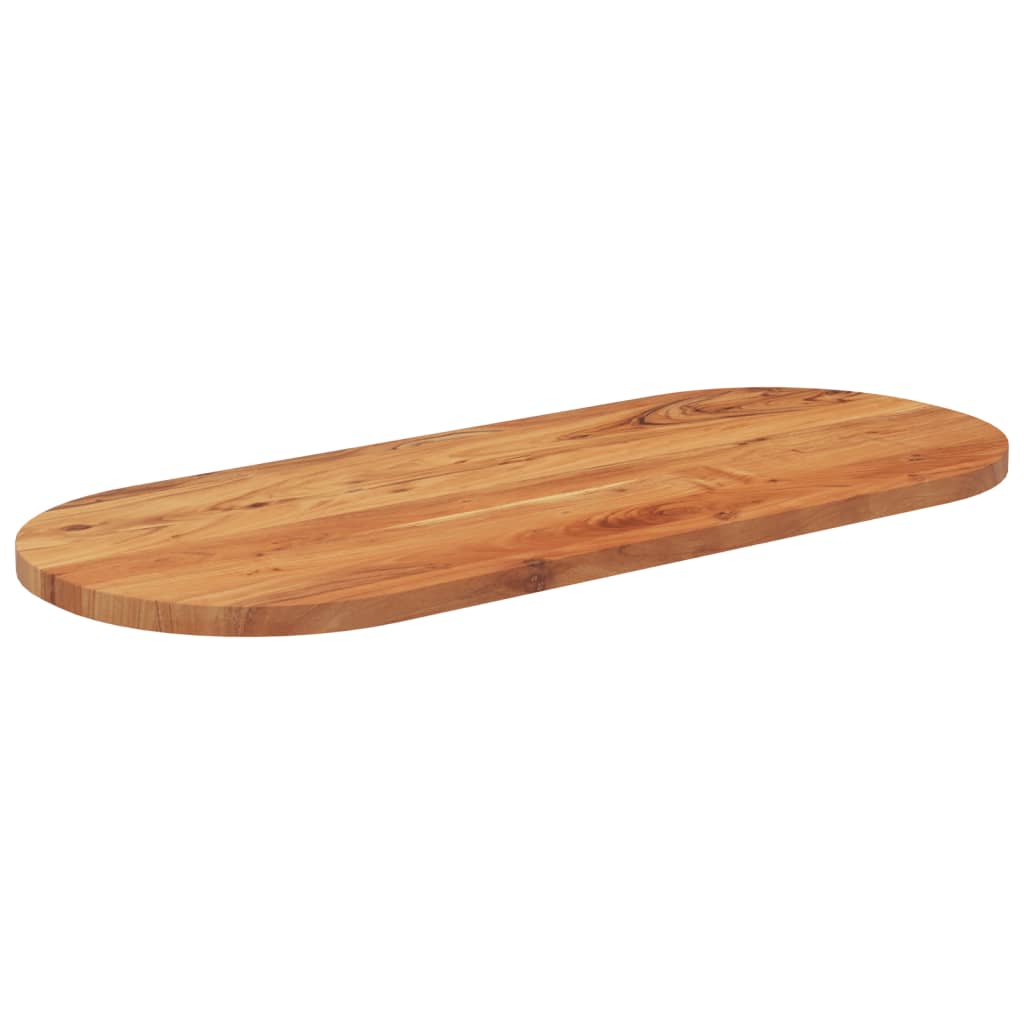 Dessus de table 100x40x3,8 cm ovale bois massif d'acacia - XIOS