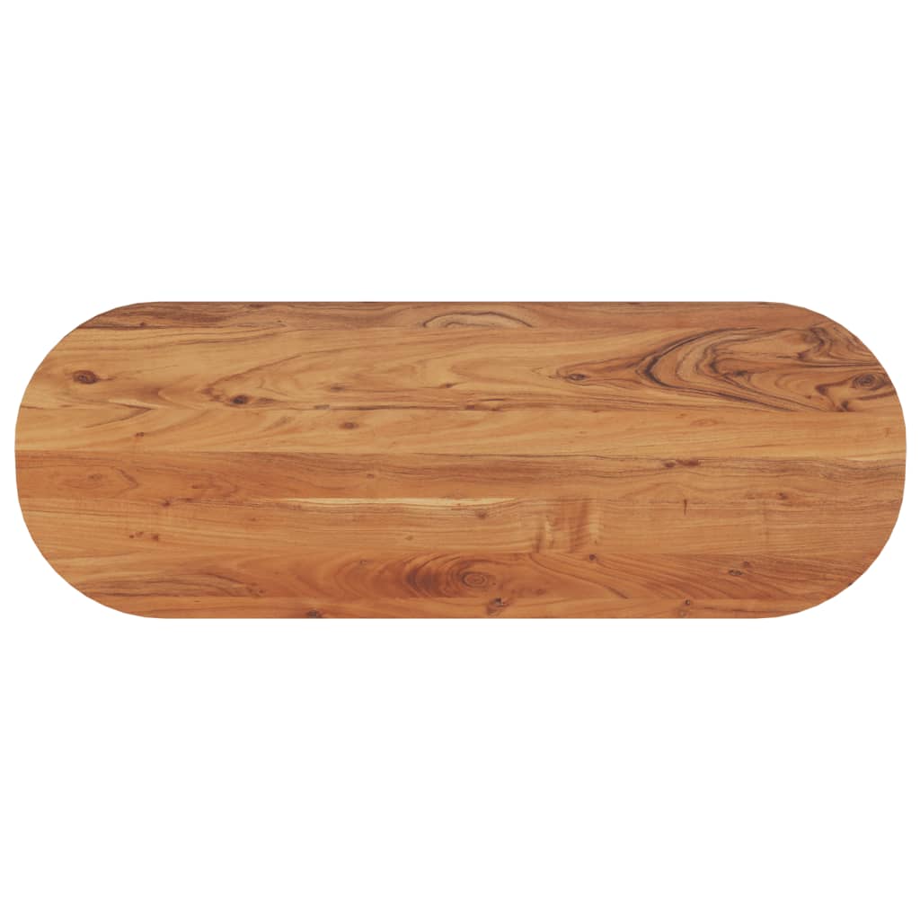 Dessus de table 110x40x3,8 cm ovale bois massif d'acacia - XIOS