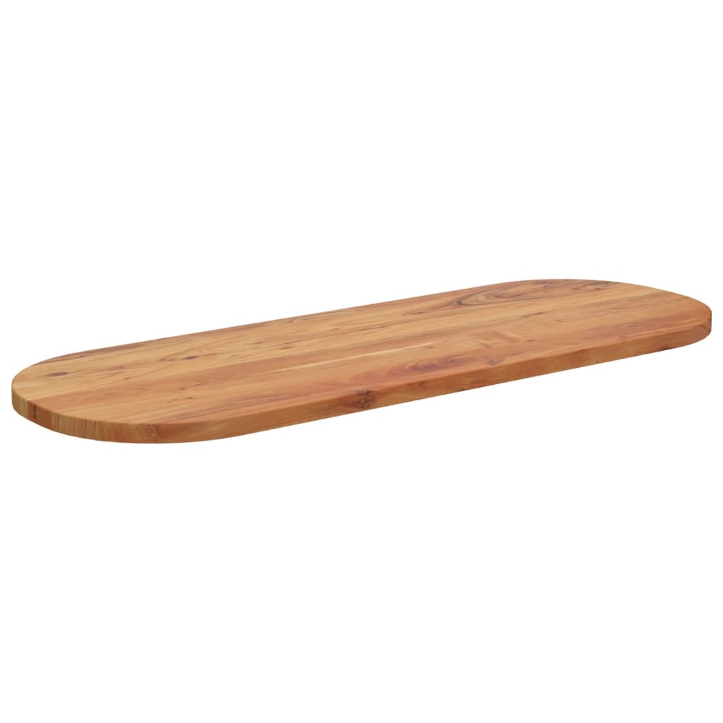 Dessus de table 110x40x3,8 cm ovale bois massif d'acacia - XIOS